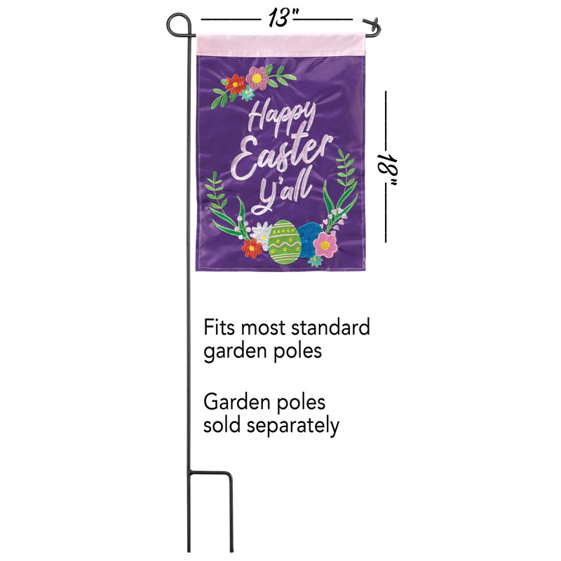 Drapeau de jardin en nylon 18 x 13 po Appolon