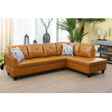 Elaynah 2 - Piece Faux Leather Sectional