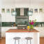 1-Light 7.87“Wide Kitchen Island Light with Wave-Ridged Glass Lampshade-93623990
