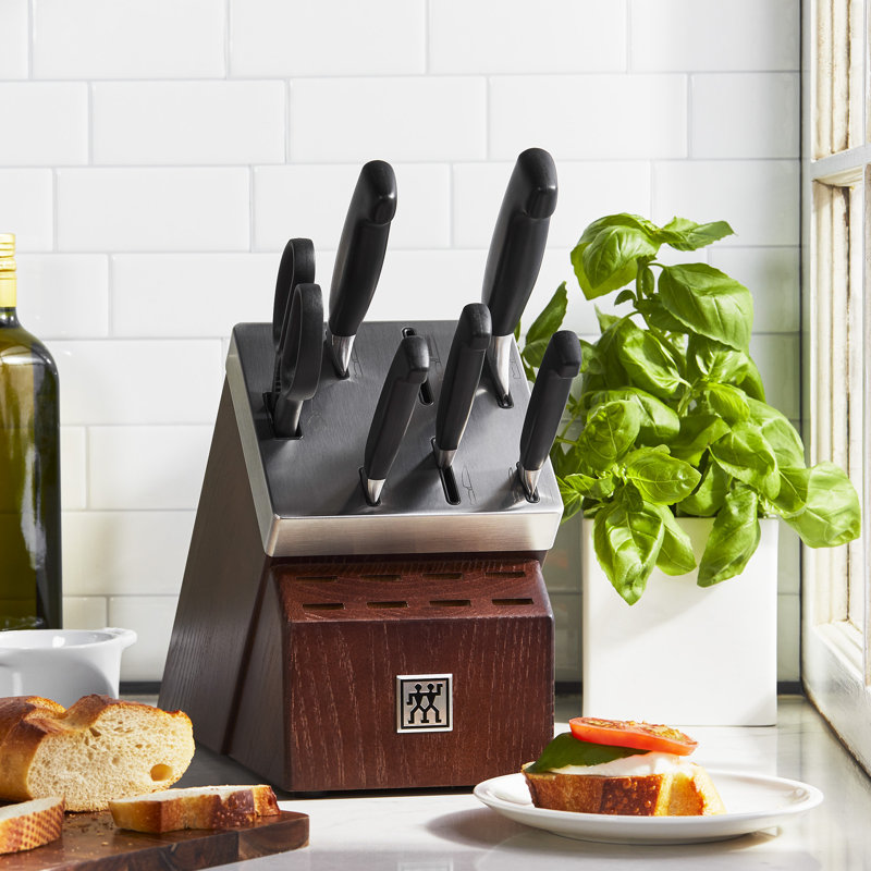 Four Star 7-Piece Self-Sharpening Knife Block Set