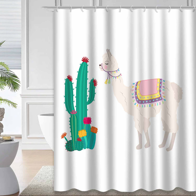 Rideau de douche imperméable en forme d'étoile avec 12 crochets, L 72 po x l 84 po