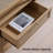 2 - Drawer Natural Oak Rattan Boho Bedside Tables ,Set 2 Large Nightstand with Open Shelving-1950813153