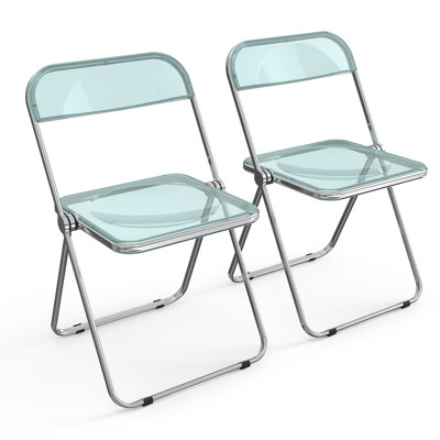 Ensemble de chaises pliantes empilables en acrylique Alcorn