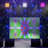 White & Blue LED Star Backdrop