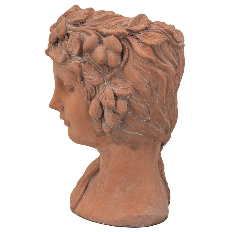 Accessoire de jardin brun en forme de buste de 8,3 po Profondeur du colis
