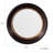 Convex Round Brown Wall Mirror