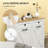 Bathroom Storage Cabinet,Tilt Out Laundry Hamper Cabinet