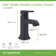 Oak Single-Hole Single-Handle Bathroom Faucet with Push Pop Drain