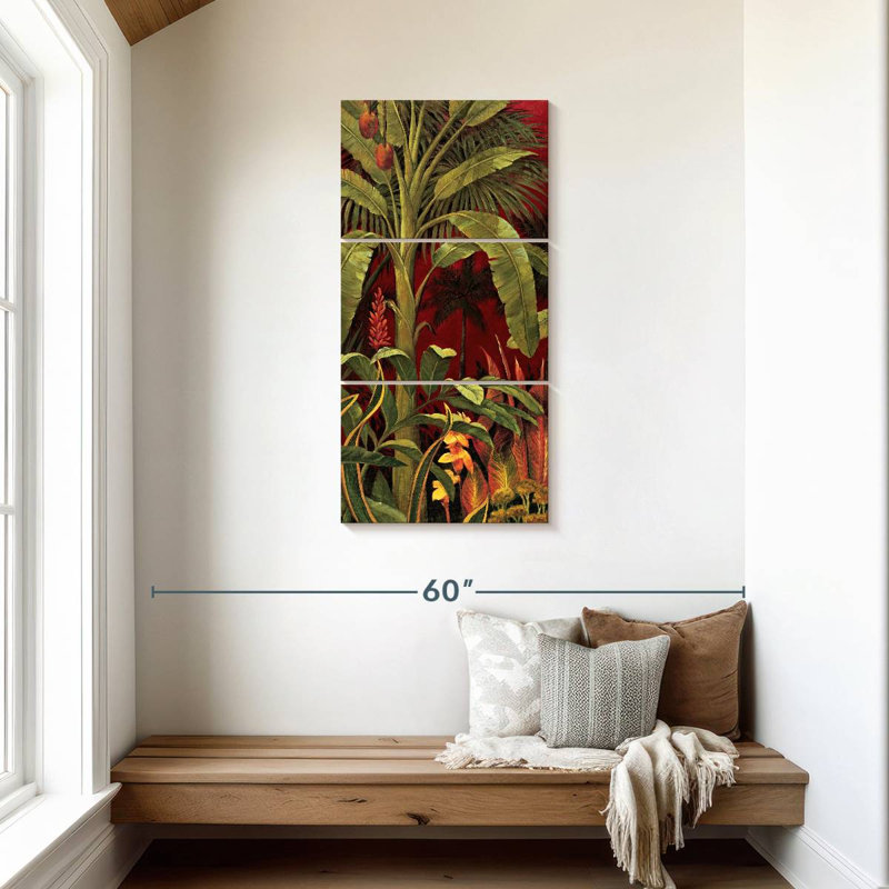 Bali Garden I, 44" H x 21" W