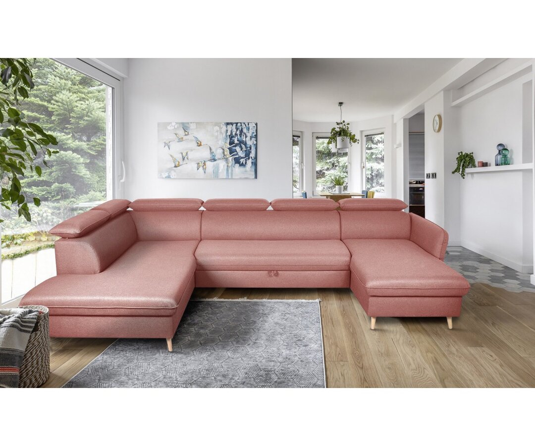 Ecksofa Mauldin mit Bettfunktion