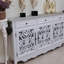 Banc de rangement blanc en bois manufacturé