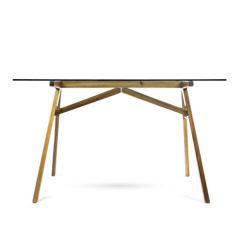 Decameron Desk MID-CENTURY DESIGN: Blending together iconic splayed legs with a stunning wood frame,