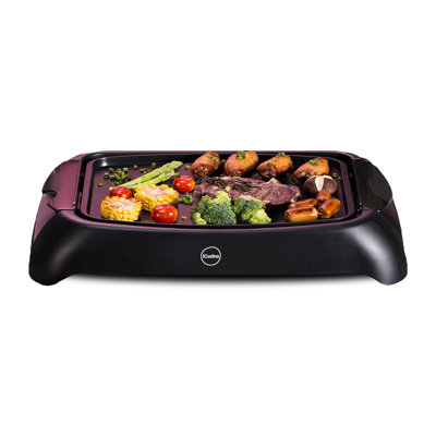 ICucina 13'' Smokeless Non Stick Electric Grill Sandwich Maker & Panini Press