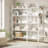 5-Tier Convertible Corner Bookshelf - L-Shaped Industrial Bookcase for Home Office & Living Room, 65.8" Tall-895001034