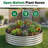 2 Pack 4x4x1ft Round Galvanized Raised Garden Bed, Silver Planter Box-513689397