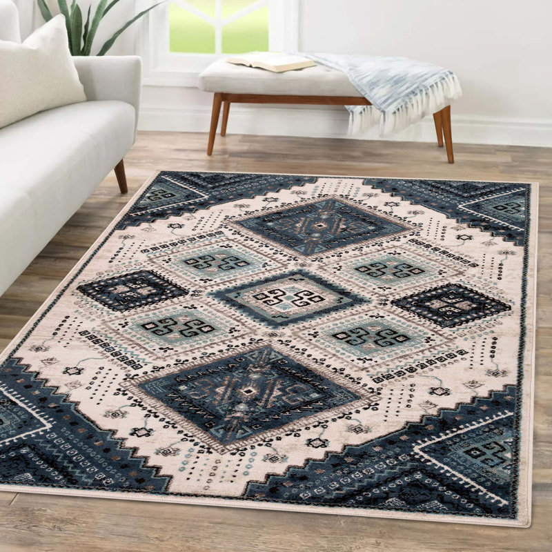Tapis d'intérieur Marquite Bohemian, Rectangle 8 pi x 10 pi