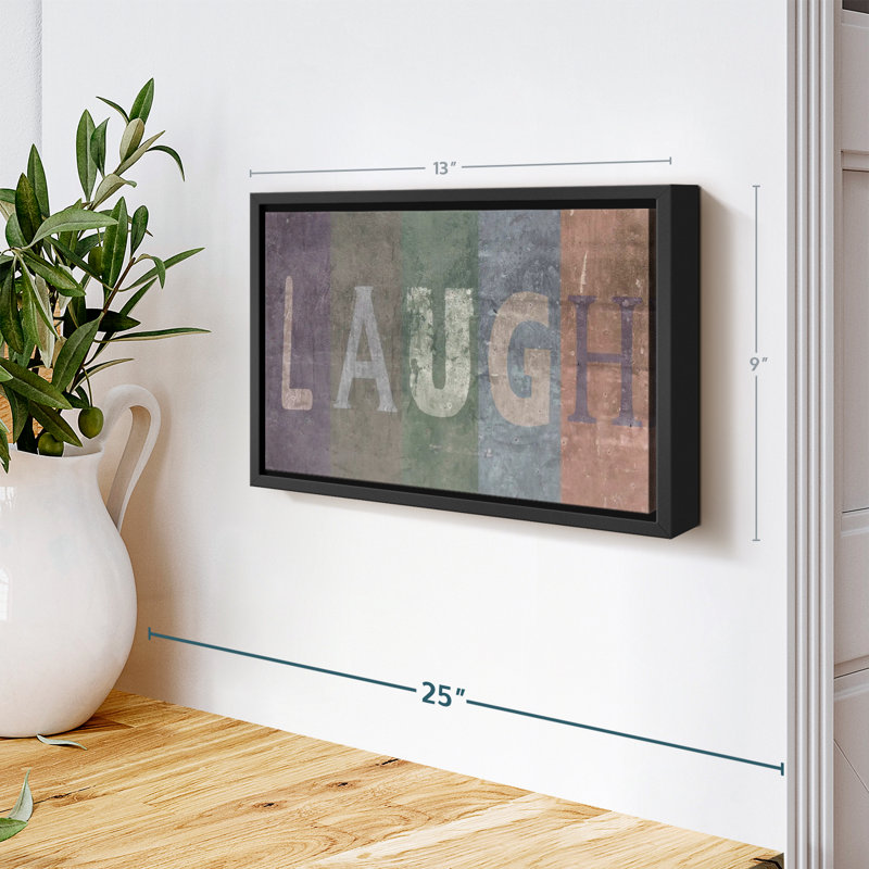 Impression sur toile Laugh, H 9 po x l 13 po