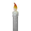 Glittered LED Flameless Christmas Candle - 9.25" - Set Of 4