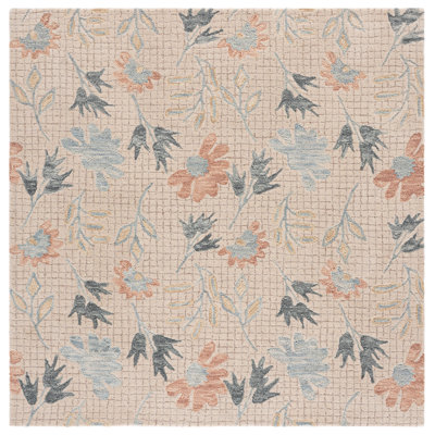 Jardin Hand Tufted Wool, Cotton Floral Indoor Rug