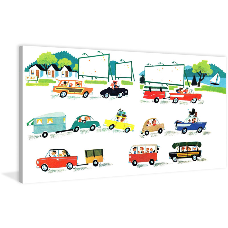 «Cars», reproduction sur toile tendue, H 30 po x l 60 po