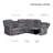 82'' Wide Living Room Set Sectional Sofa Drop Down Table Cup Holders-2095983145