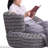 Rotating cotton and linen leisure chair
