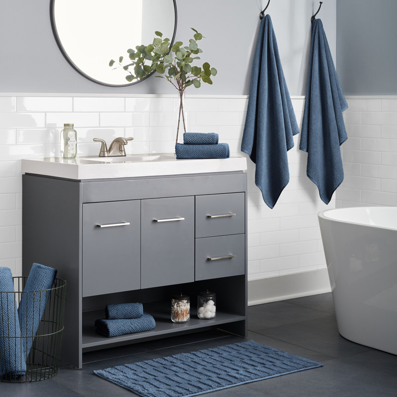 Ensemble de serviettes 6 pièces Scott Living Terrain, Bleu porcelaine