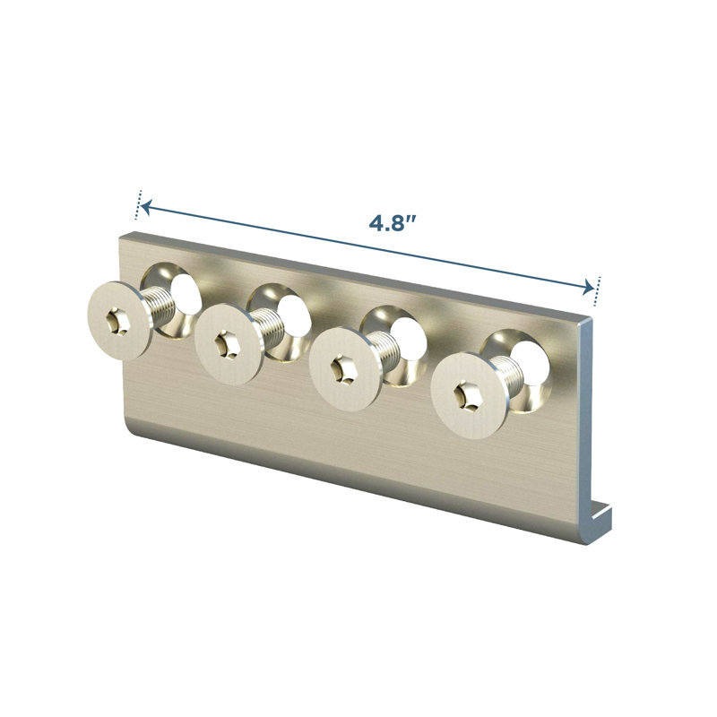 Adaptor Track Connection, Satin Nickel