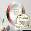 Berkine - Miroir mural abstrait ovale-471216502
