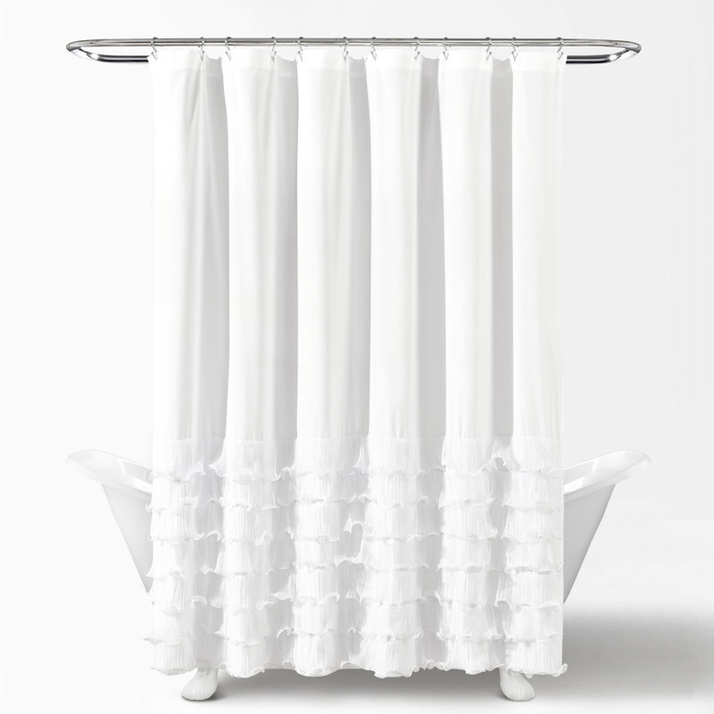 Avery Shower Curtain, White