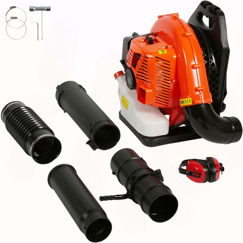 Backpack Leaf Blower 79CC 2-Cycle Gas Leaf Blower 930CFM Air Volume 184MPH