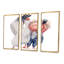 «Little Girl With Albatros I», ensemble de 3 toiles encadrées pour enfants-777797328-777797329