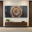 «Triptych Canvas Wall Art - Tree Ring», reproduction de peinture à 3 panneaux-1893701561