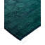 Tapis unique noué à la main Rachal - vert, 4 pi 2 po x 6 pi 3 po