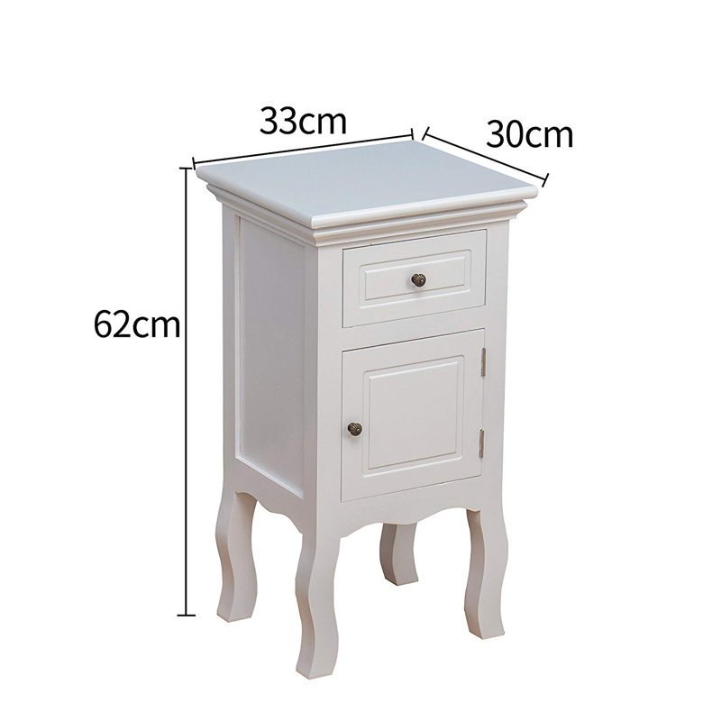 Stanhope 33cm W Manufactured Wood Bedside Table
