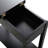 22.75-inch American Style Simple Square Storage Flip Table (black)