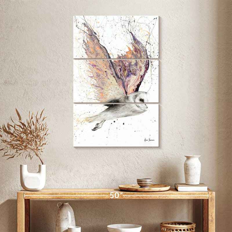 Brampt Heart Winged Owl, 38" H x 24" W
