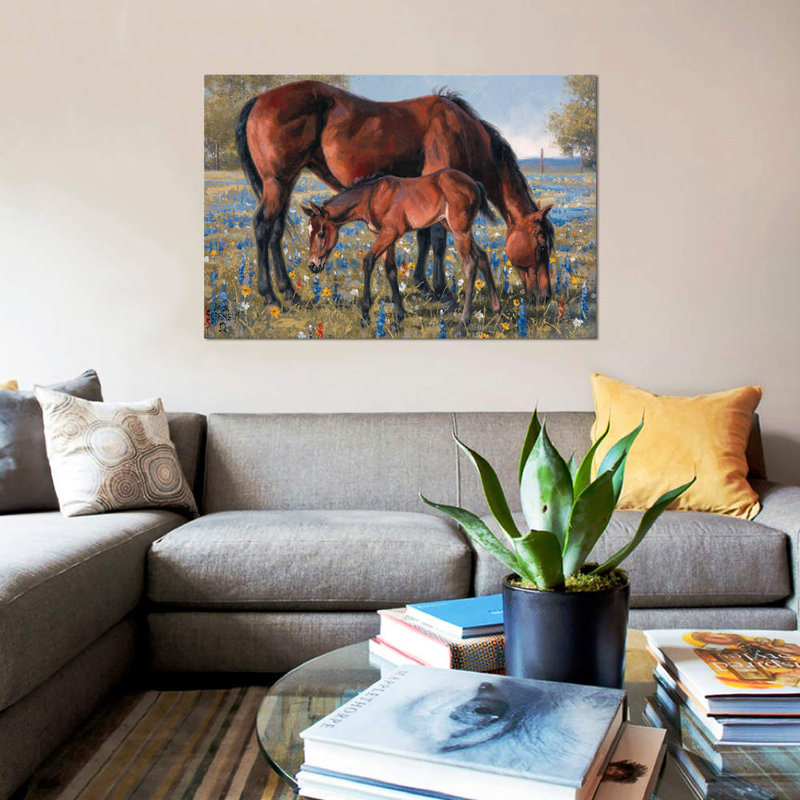 « wildflower », impression sur toile tendue, H 12 po x l 18 po x P 1,5 po, Toile tendue, Pas de tapis