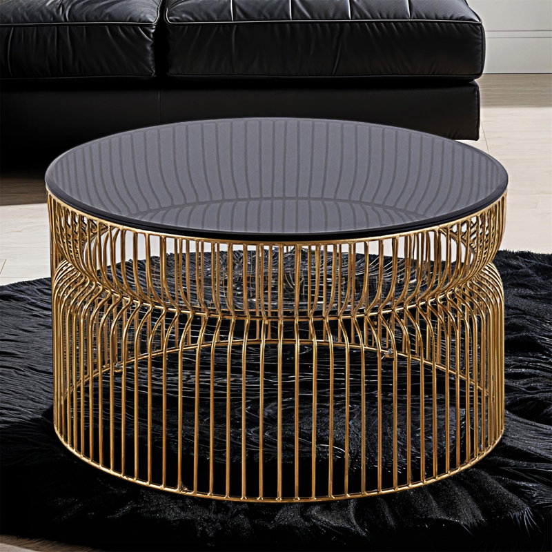 Table basse Contemporary, Doré