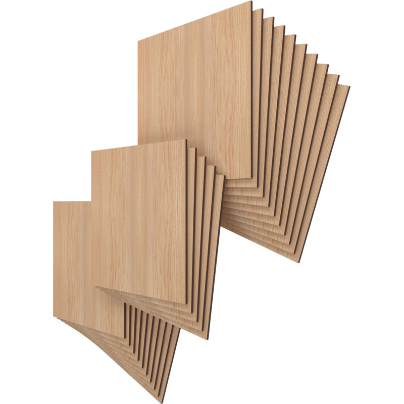 Planches en bois, Noyer blanc, H 15,75 po x l 15,75 po x P 0,25 po