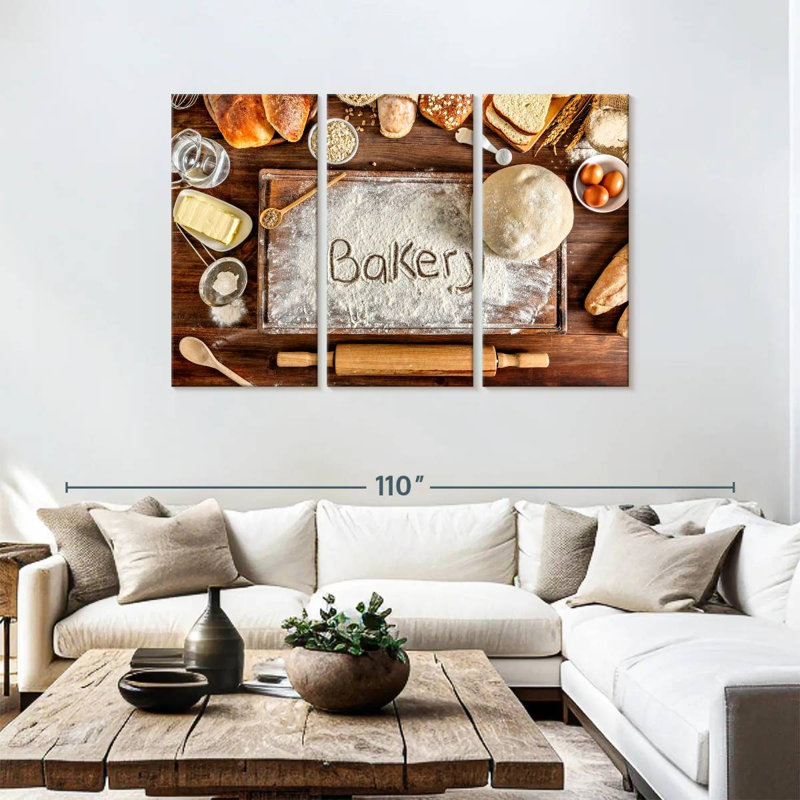Boulangerie et pâtisserie, H 48 po x l 74 po