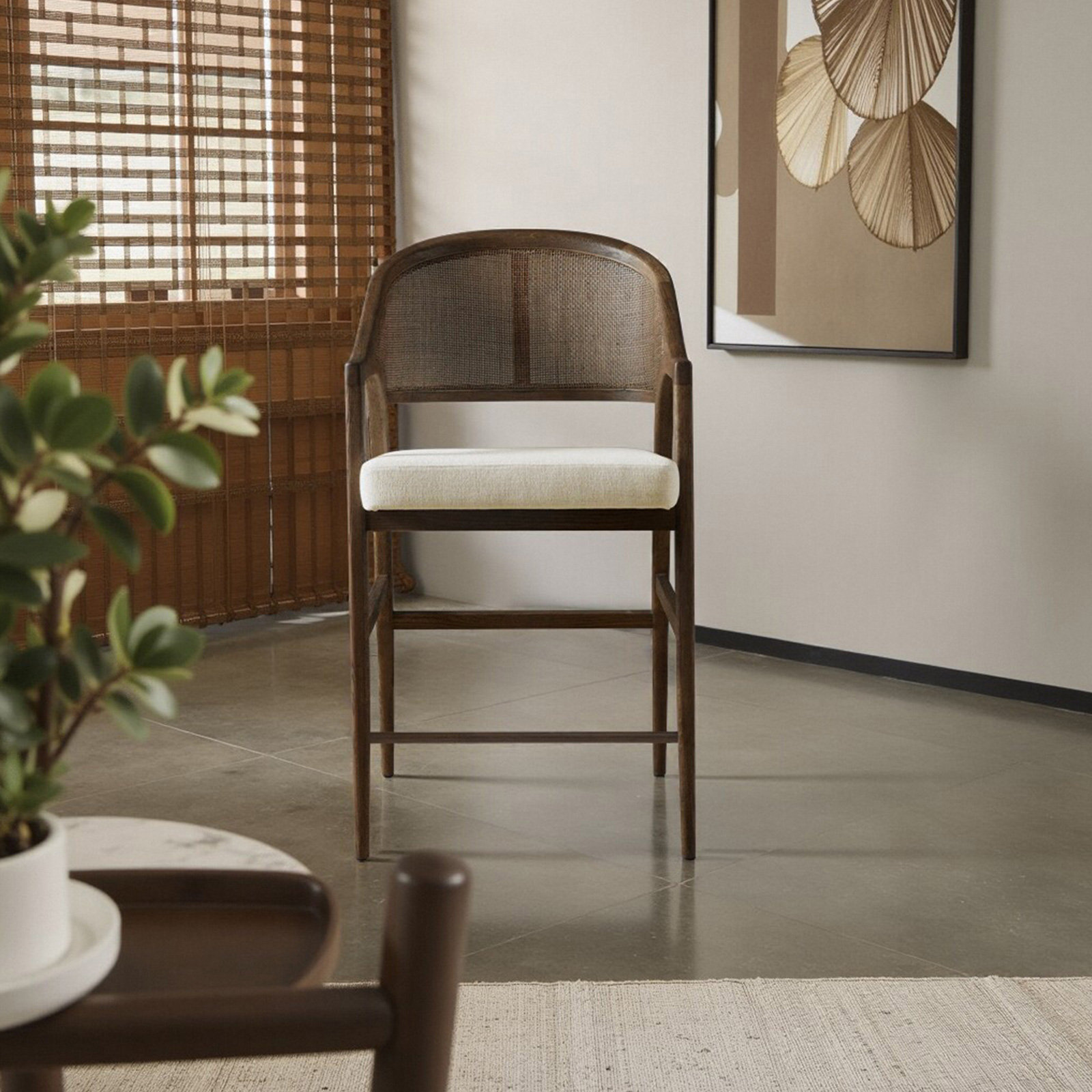 Lawler 25" Bar Stool, Brown