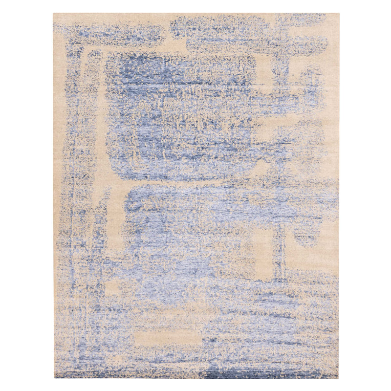 Elysian Blue, Khaki Rug 7'10" x 9'11"