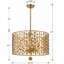 Lustre tambour 6 lumières à abat-jour Dufren-1511284666