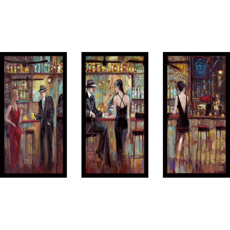 " Happy Hour " 3 - Pieces, 40.5" W x 25.5" H x 1" D
