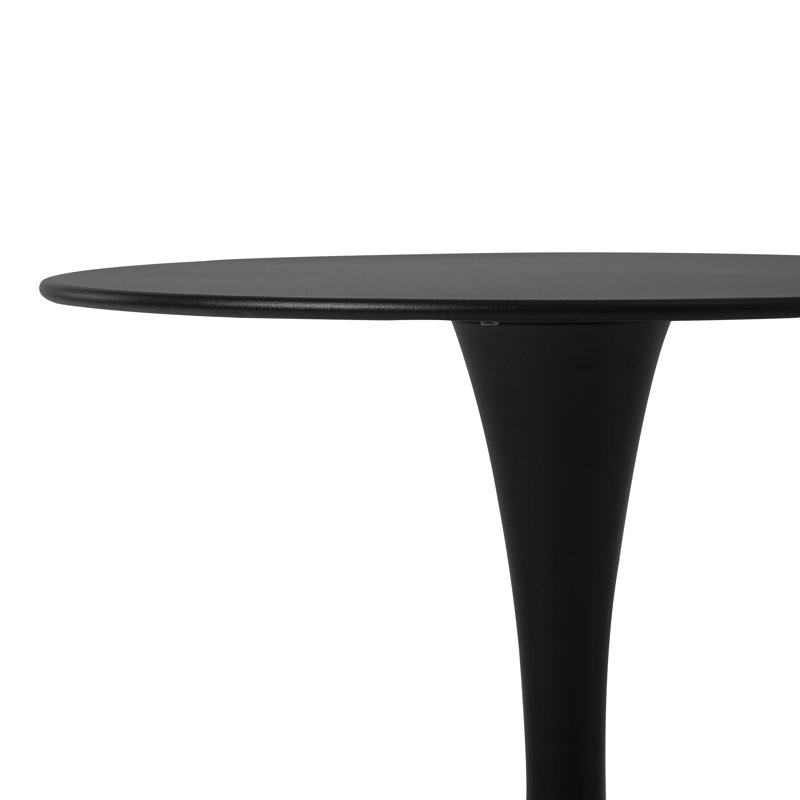 Outdoor Round Dining Set, Black