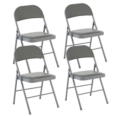 Marinke Padded Upholstered Metal Folding Event Chairs with Padded Seats