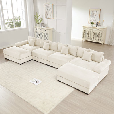 Canapé modulaire surdimensionné en U de 170 po Cloud