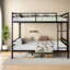 Lits jumeaux convertibles robustes, en acier moderne, avec rangement pour petites chambres