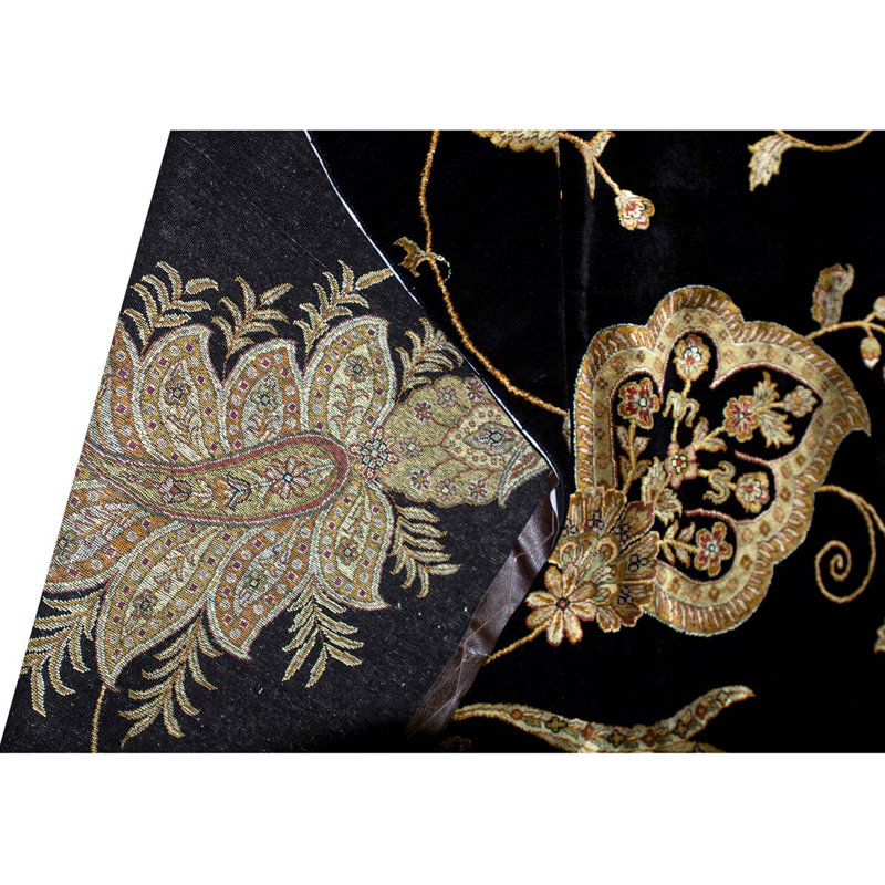 Hand-Knotted High-Quality Black Area Rug